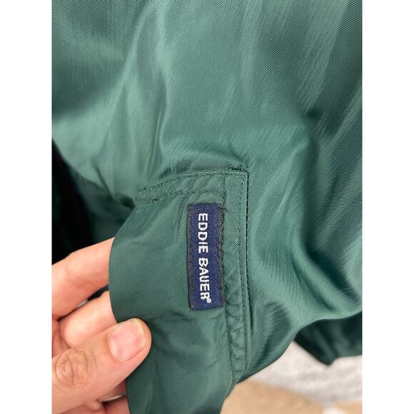 Eddie Bauer Outdoor Outfitters Hooded Nylon Jacket Men’s Large Tall Green - Picture 9 of 11